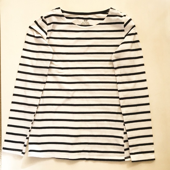 H&M Girl's Organic Cotton Long Sleeve Tee Tops Set Size 10 - Picture 5 of 8